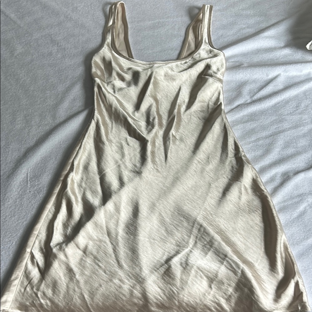 Oh Polly Cream Mini Dress